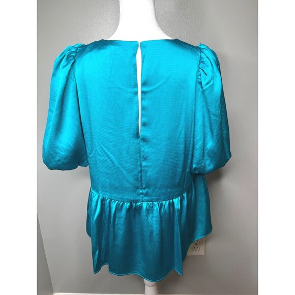 Lilly Pulitzer Blakelynn Elbow Sleeve Top Blue Rhapsody Size 6 - Picture 5 of 16